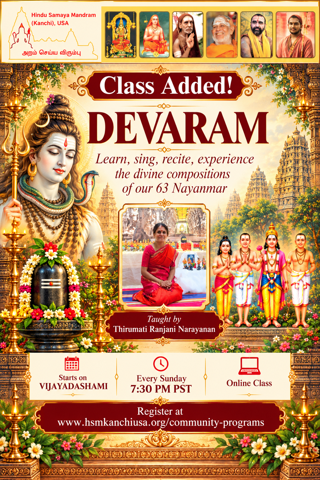 Devaram – New Class Added!